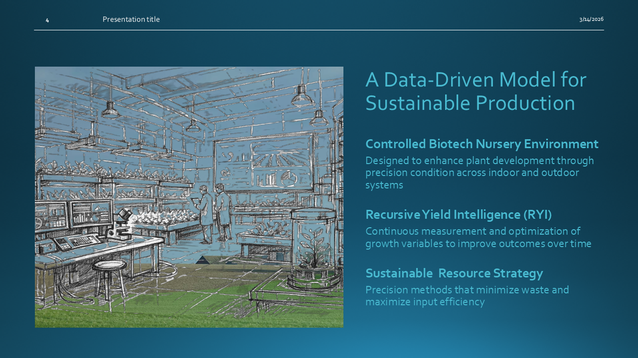 Apex Biogenics Overview, Commercial Wholesale Nursery Slide 04 